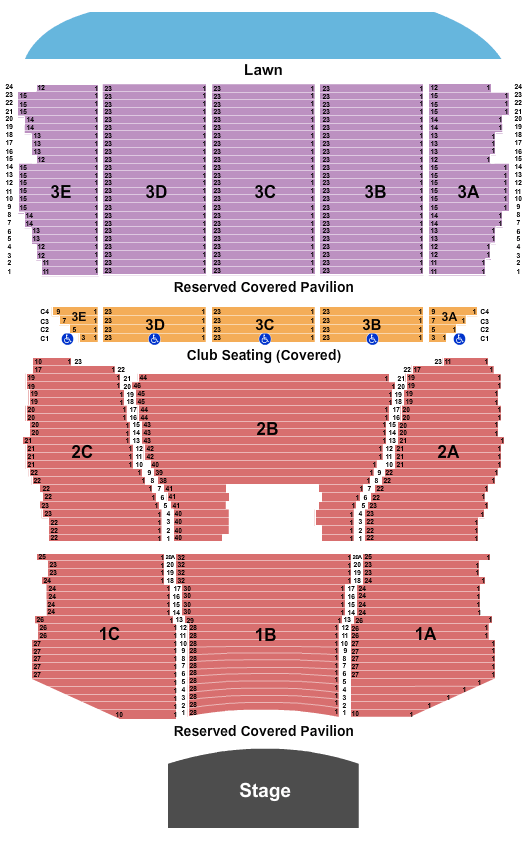 BankNH Pavilion Dierks Bentley Seating Chart